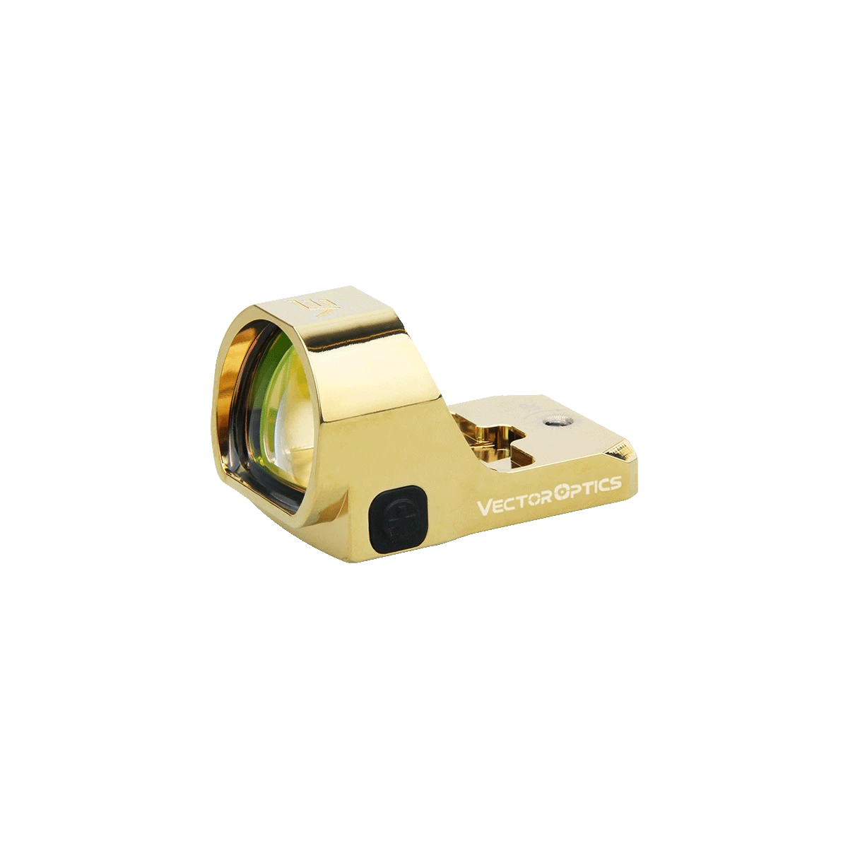 Frenzy 1x22x26 Red Dot Sight - Vector Optics in goldener Ausführung mit IPX6-Schutz, ideal für präzises Zielen bei Outdoor-Aktivitäten.