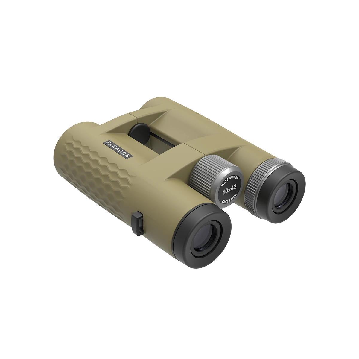 Paragon 10x42 HD Fernglas mit zentralem Fokussierrad und robuster Bauweise. Wasserdicht und nebelresistent für zuverlässige Outdoor-Nutzung.