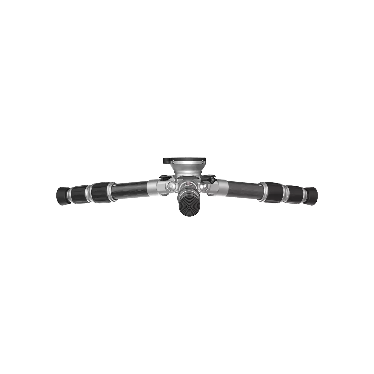 Flach ausgeklapptes Tripod aus Karbon (RSCF-T01) von Vector Optics Schweiz für bodennahe Perspektiven in der Makrofotografie.