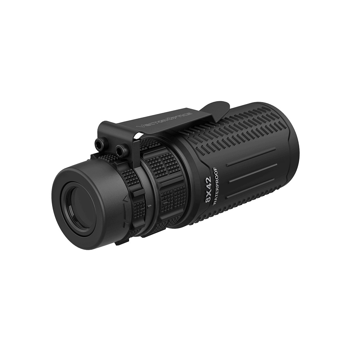 Paragon 8x42 Monokular mit Twist-Up-Augenmuscheln und Stickstofffüllung, bietet klare Sicht bei allen Wetterbedingungen.