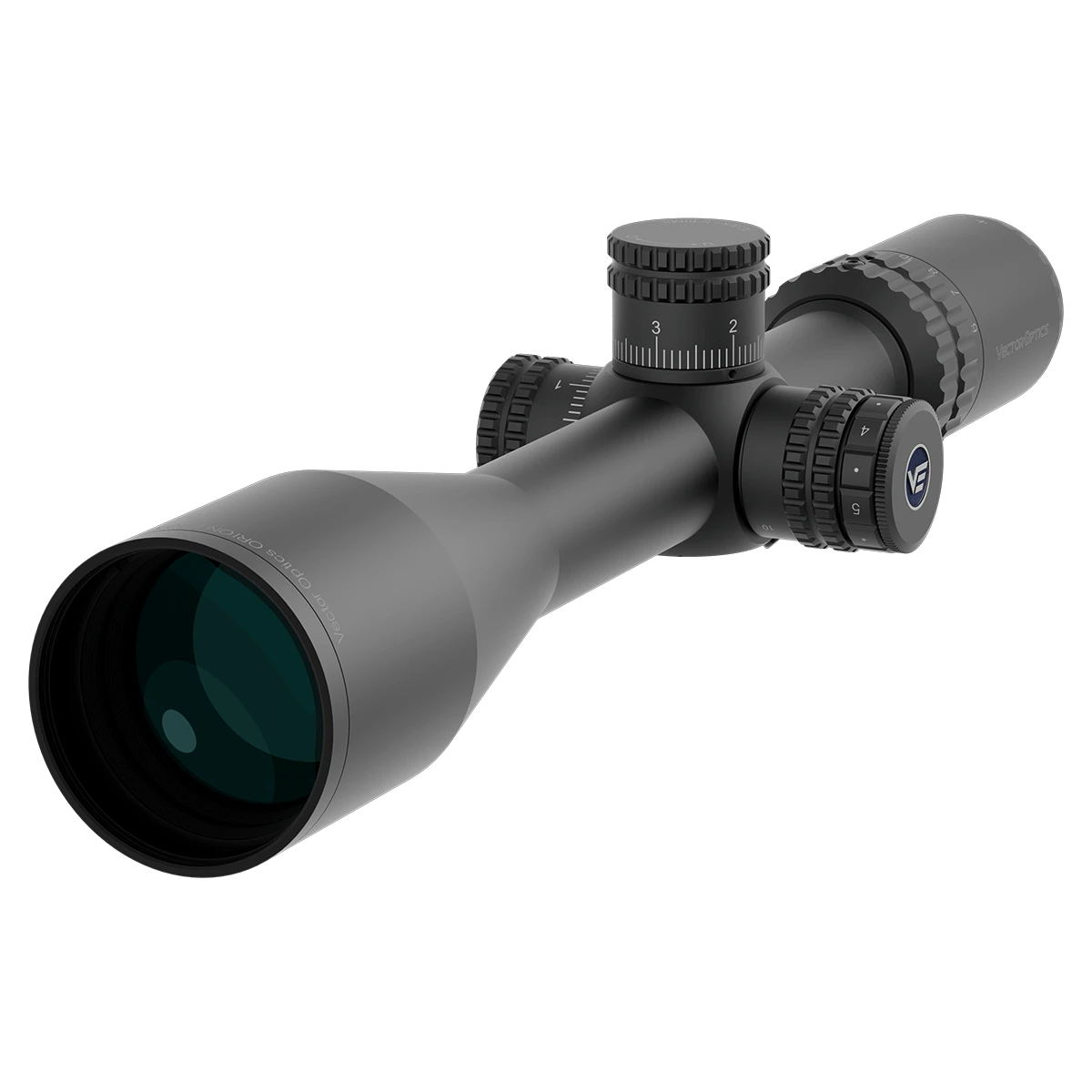 Detailansicht des Orion Pro Max 6-24x50 MIL Zielfernrohrs mit VOR-4 MIL Absehen und HD-Optik für höchste Zielgenauigkeit.