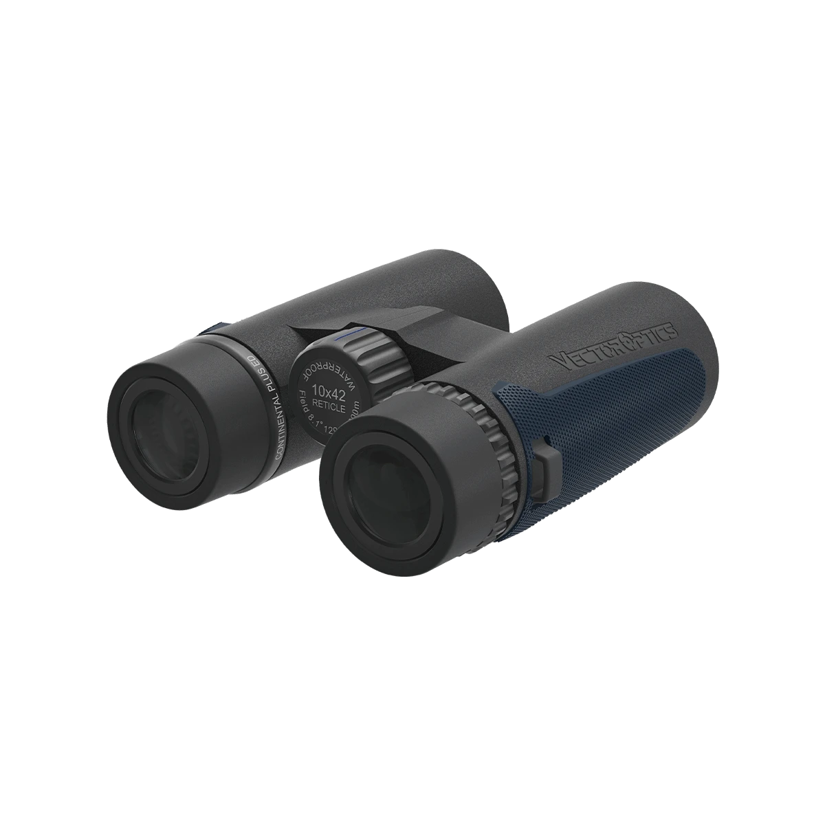 Hochwertiges Vector Optics Continental Plus 10x42 ED Fernglas mit drehbaren Augenmuscheln und klarer Linsenbeschriftung für komfortables Sehen.