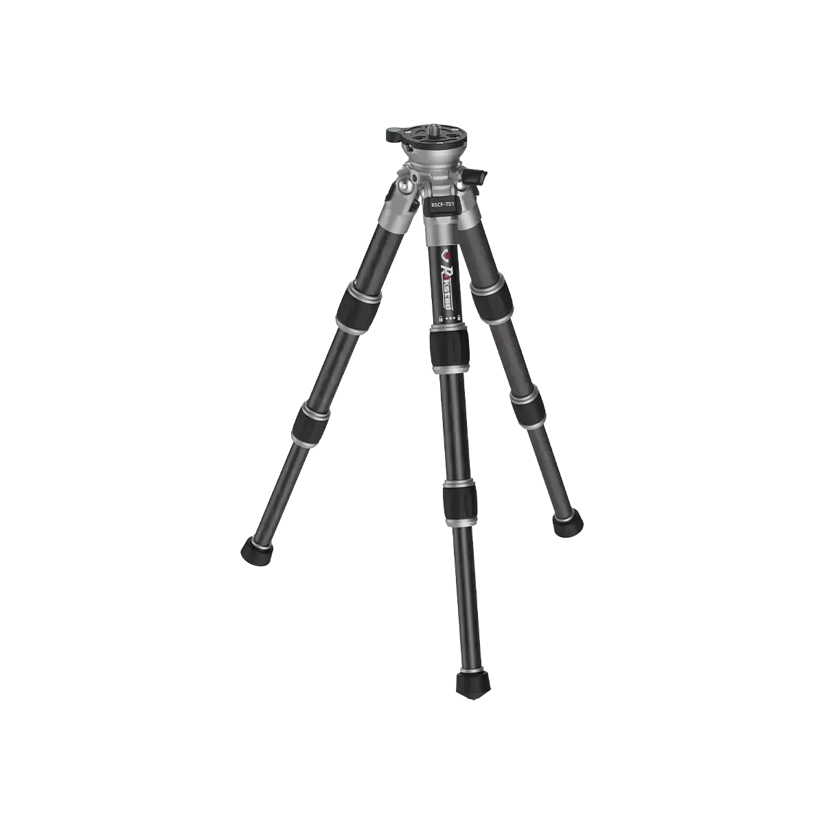 Leichtes Karbon-Stativ RSCF-T01 von Vector Optics Switzerland mit ausziehbaren Beinen für flexible Kamerapositionierung auf Reisen.