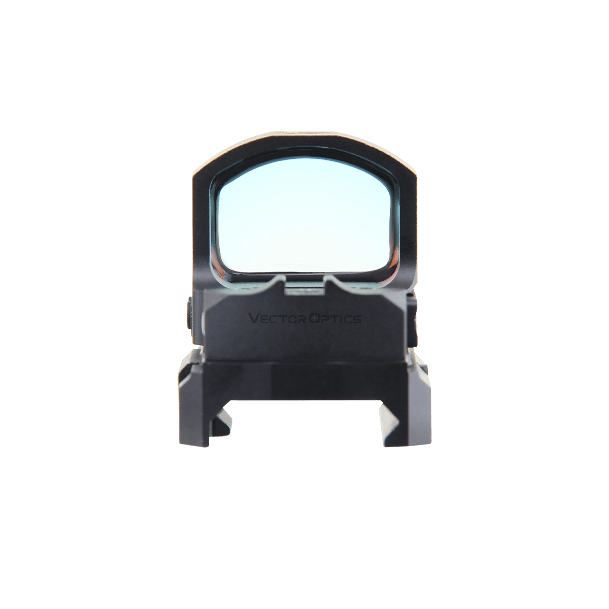 Frontansicht des Frenzy-S Red Dot Visiers mit klarem Sichtfenster und kompaktem Design für Pistolen und taktische Waffenplattformen.