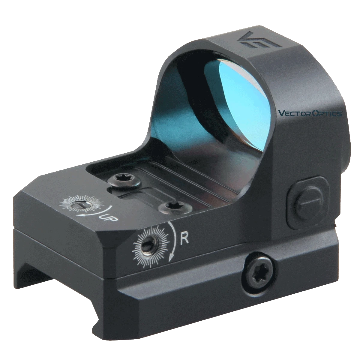 Frenzy 1x20x28 Red Dot Visier von Vector Optics mit einstellbarem Absehen für präzise Zielerfassung im Outdoor-Einsatz.