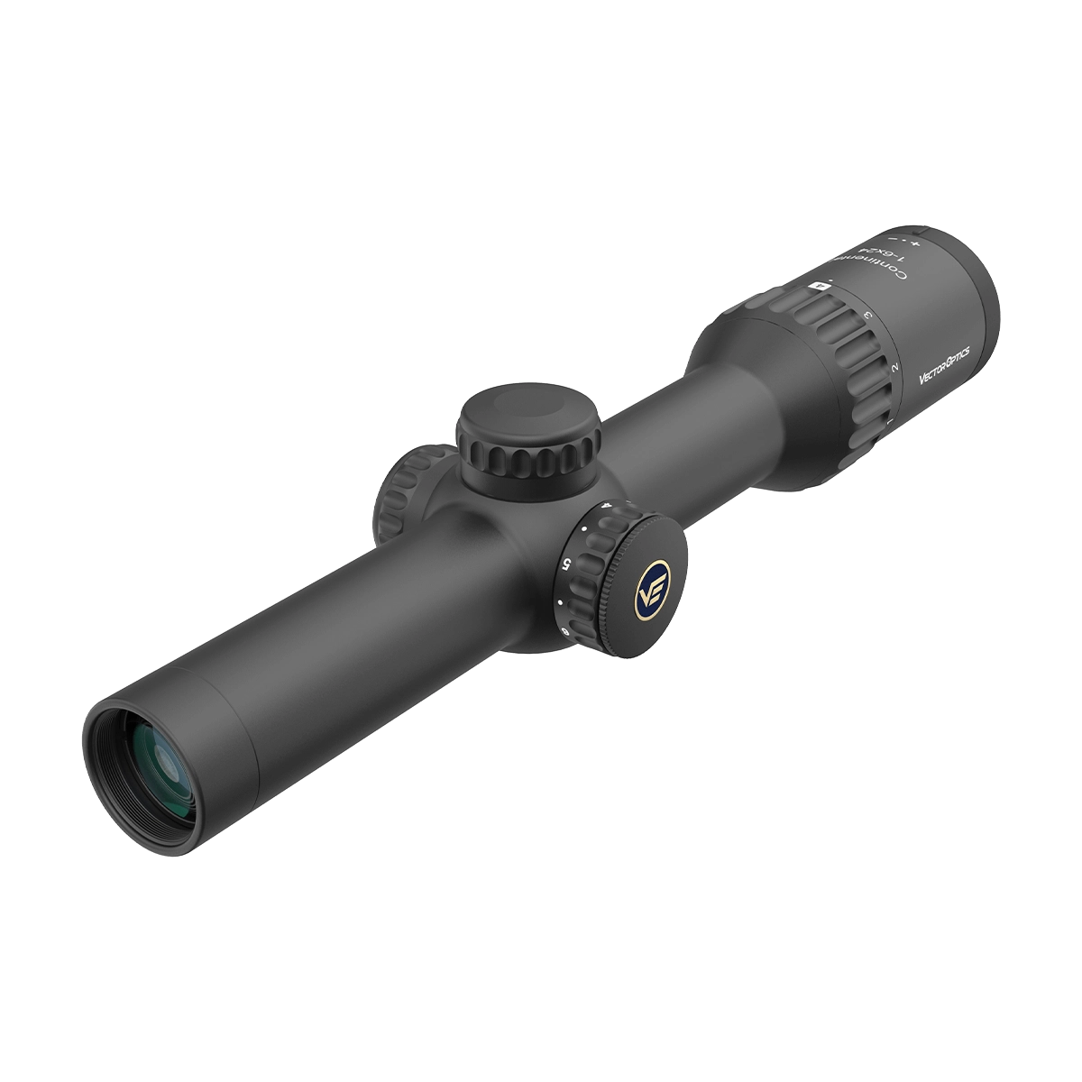 Vector Optics Continental X6 1–6×24 Fiber Zielfernrohr mit Schott-Optik, ideal für Drückjagd und schnelle Zielerfassung, LPVO SFP Design.