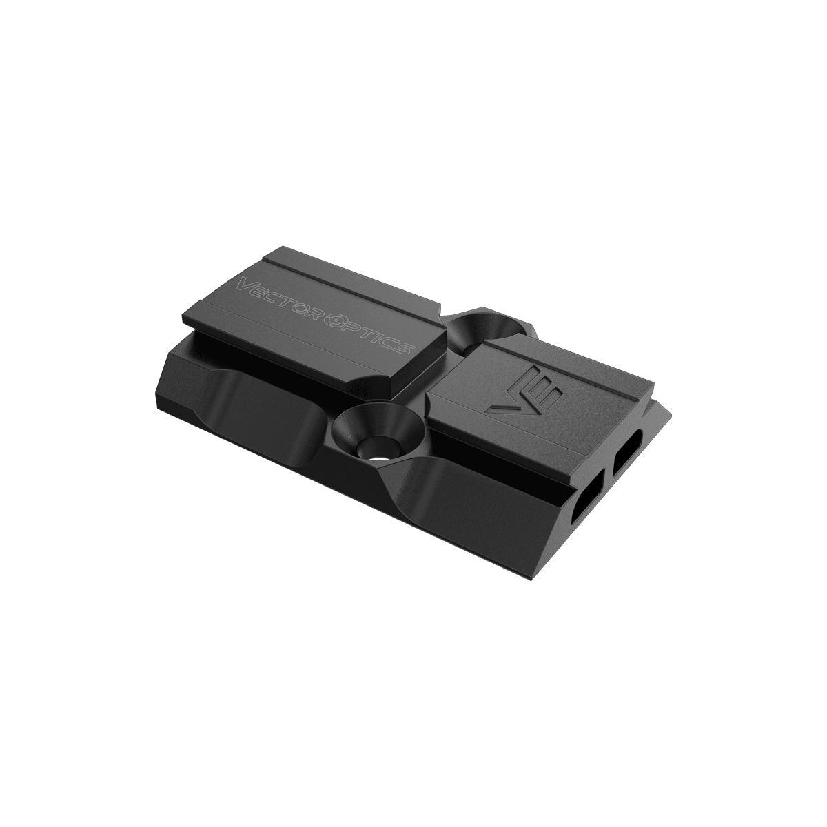 MOJ RMR auf VOD ACRO Adapter aus #45 Stahl mit flachem Profil für Rotpunktvisiere, präzise gefertigt für Waffenmontage.