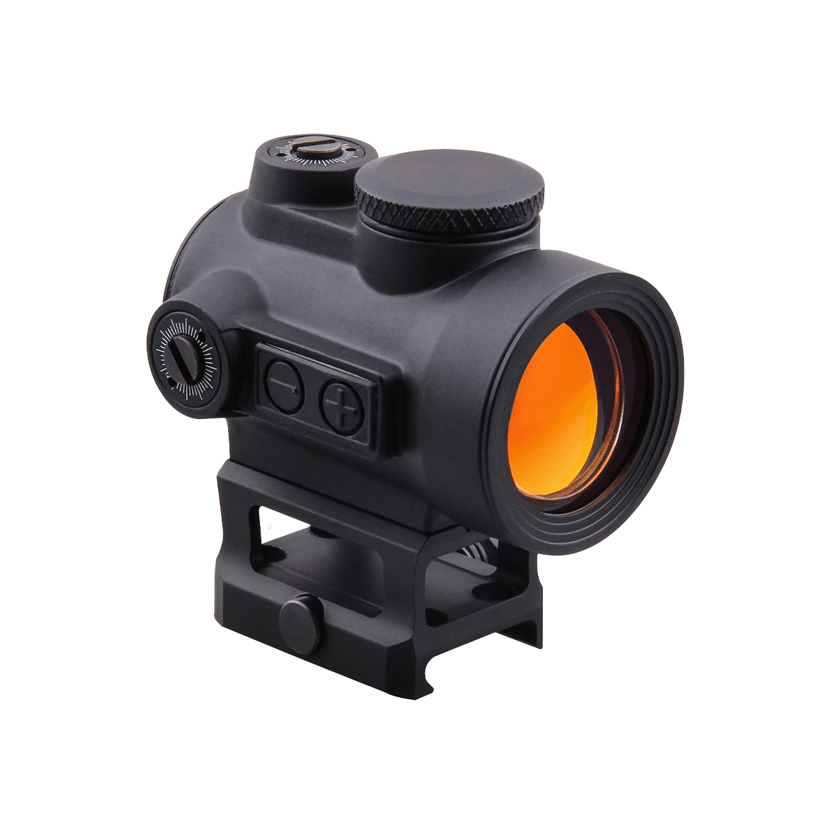 Vector Optics Centurion 1×30 Rotpunktvisier mit seitlichen Bedientasten und 3 MOA Punkt für schnelle Zielakquise bei jeder Witterung.