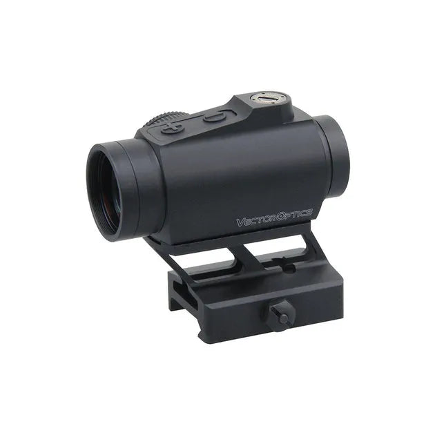 Maverick IV 1×25 Mini (SCRD-51) Vector Optics Schweiz Rotpunktvisier mit hoher Montage für präzises Zielen bei Tag und Nacht.