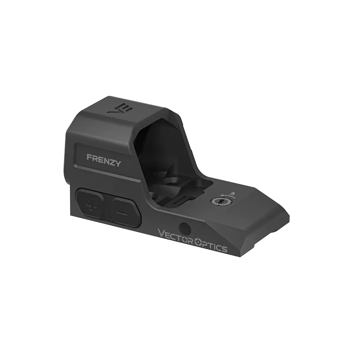 Robustes Frenzy Red Dot Sight von Vector Optics mit klarer Sichtöffnung und seitlichem Helligkeitsregler für präzises Zielen.