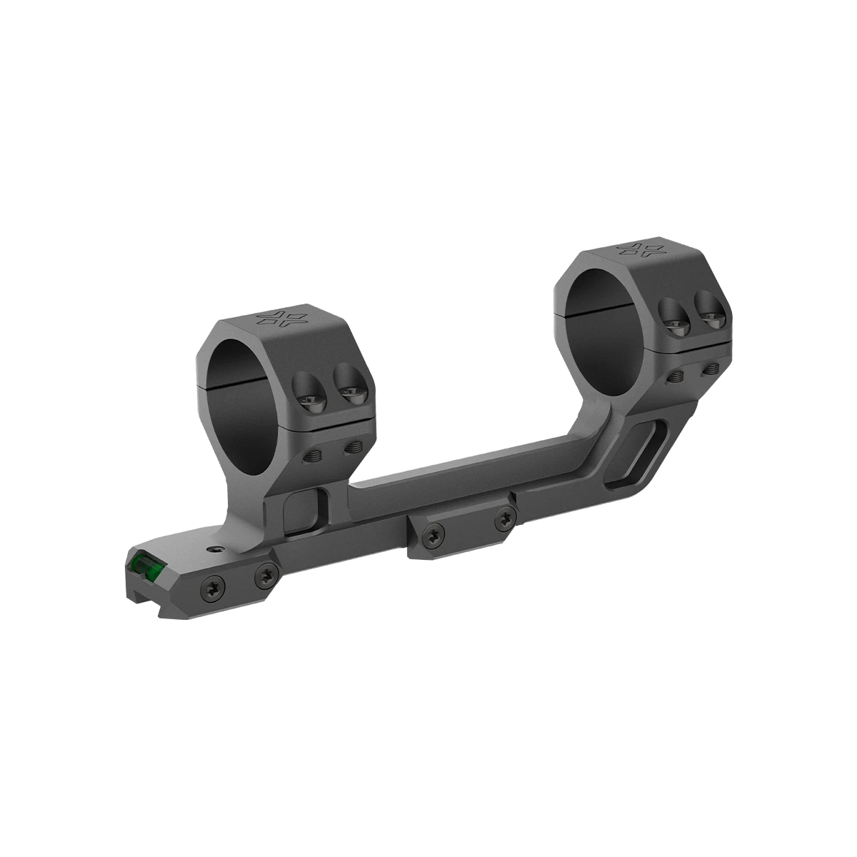 Cantilever Dovetail Montage für 30mm Tubus mit integrierter Wasserwaage aus Aluminium, ideal für taktische Zielfernrohr-Anwendungen.