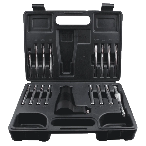 Einschiesshilfe Komplettset GPBS-01 - Präzise Einschießen | 16-teiliges Kit in schwarzem Hartschalenkoffer mit Boresighter und Kaliberaufsätzen