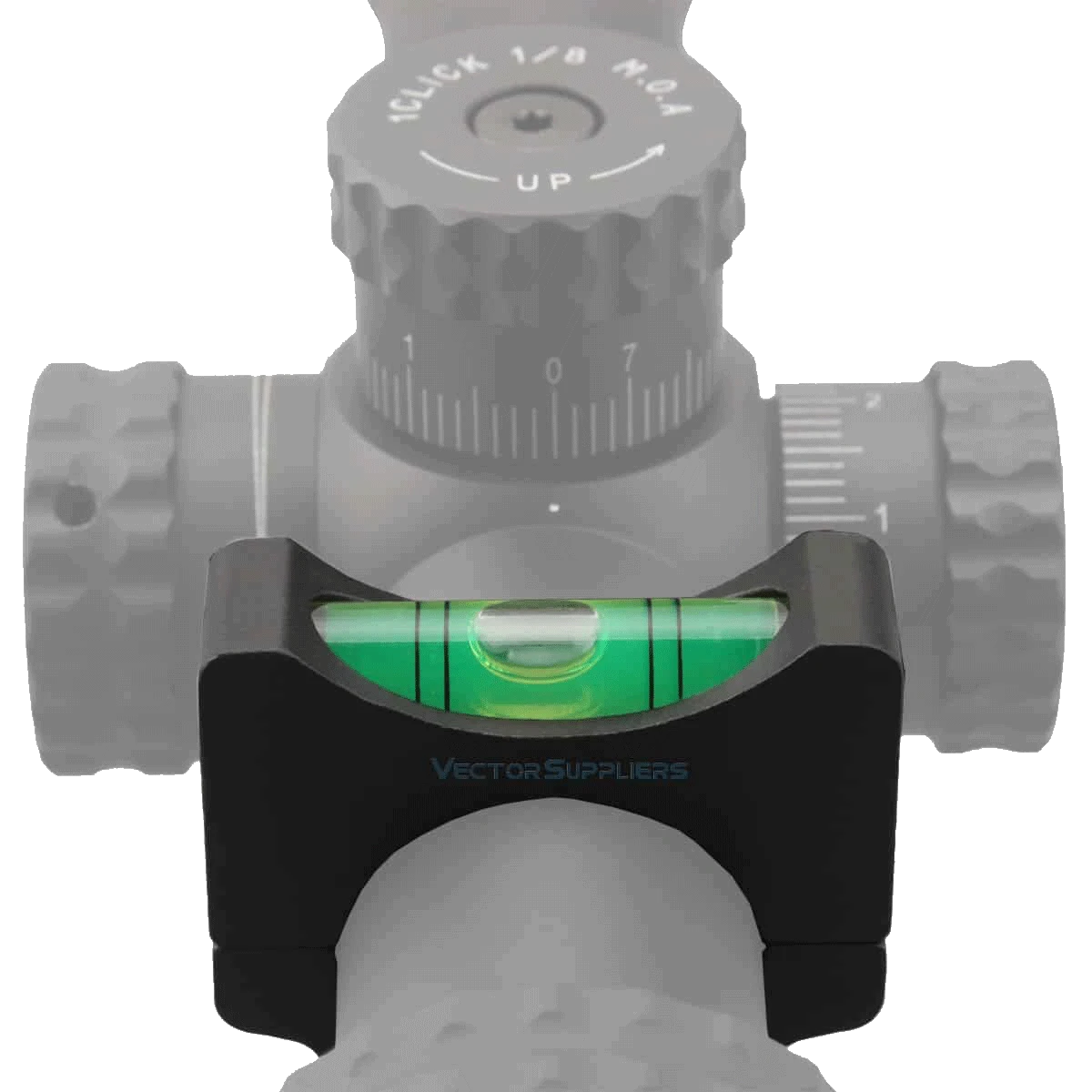 Wasserwaage Montage Ring für 25.4mm/30mm/35mm Tubus auf Zielfernrohr montiert. Präzise Ausrichtung für höchste Schussgenauigkeit.