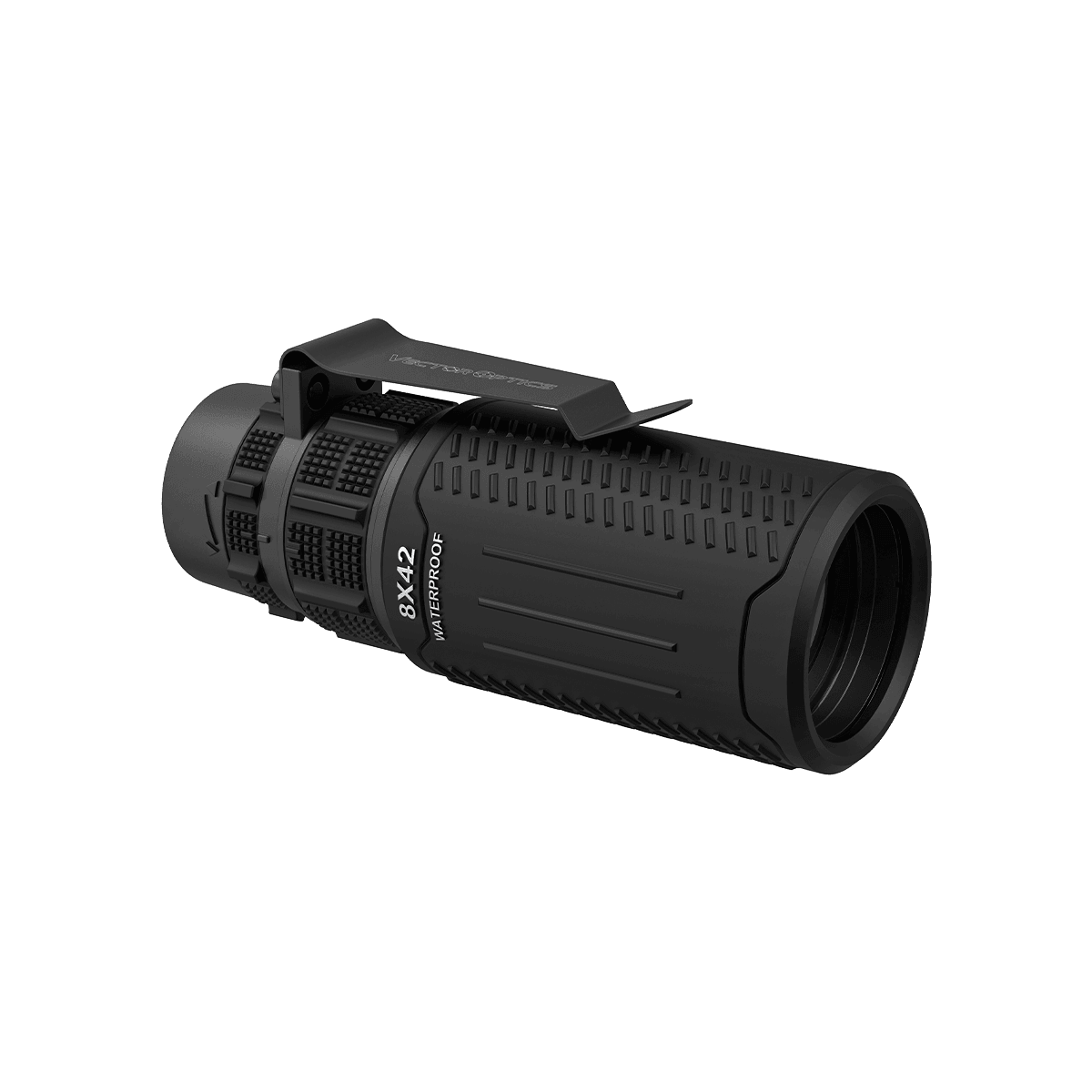 Paragon 8x42 Monokular mit 8-facher Vergrößerung und robuster Gummiarmierung, ideal für taktische Einsätze und wetterfeste Nutzung.