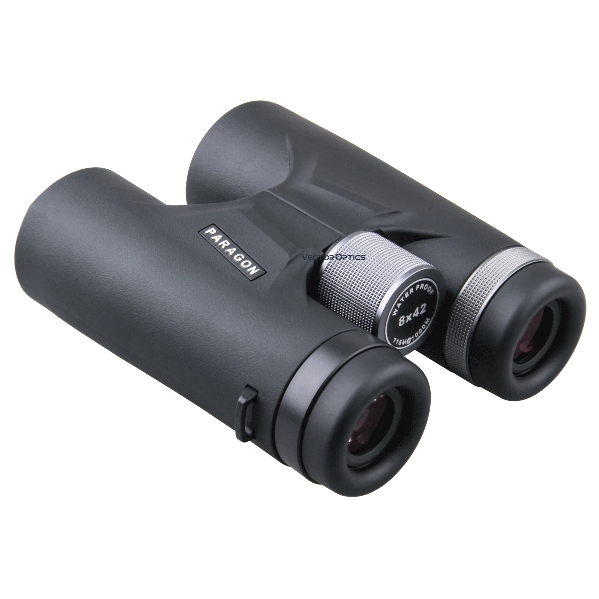 Paragon 8x42 Fernglas von Vector Optics mit ergonomischem Griff und Dioptrienausgleich. Hochwertige Optik für Jagd und Vogelbeobachtung.