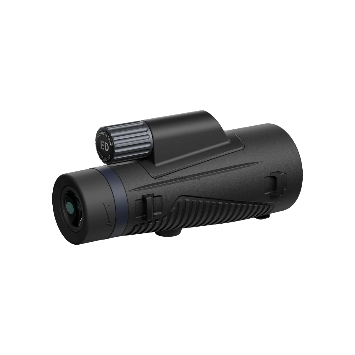 Rückansicht des Forester 10x50 ED Monokulars mit ED-Glas und ergonomischem Design für Outdoor-Beobachtungen bei jedem Wetter.