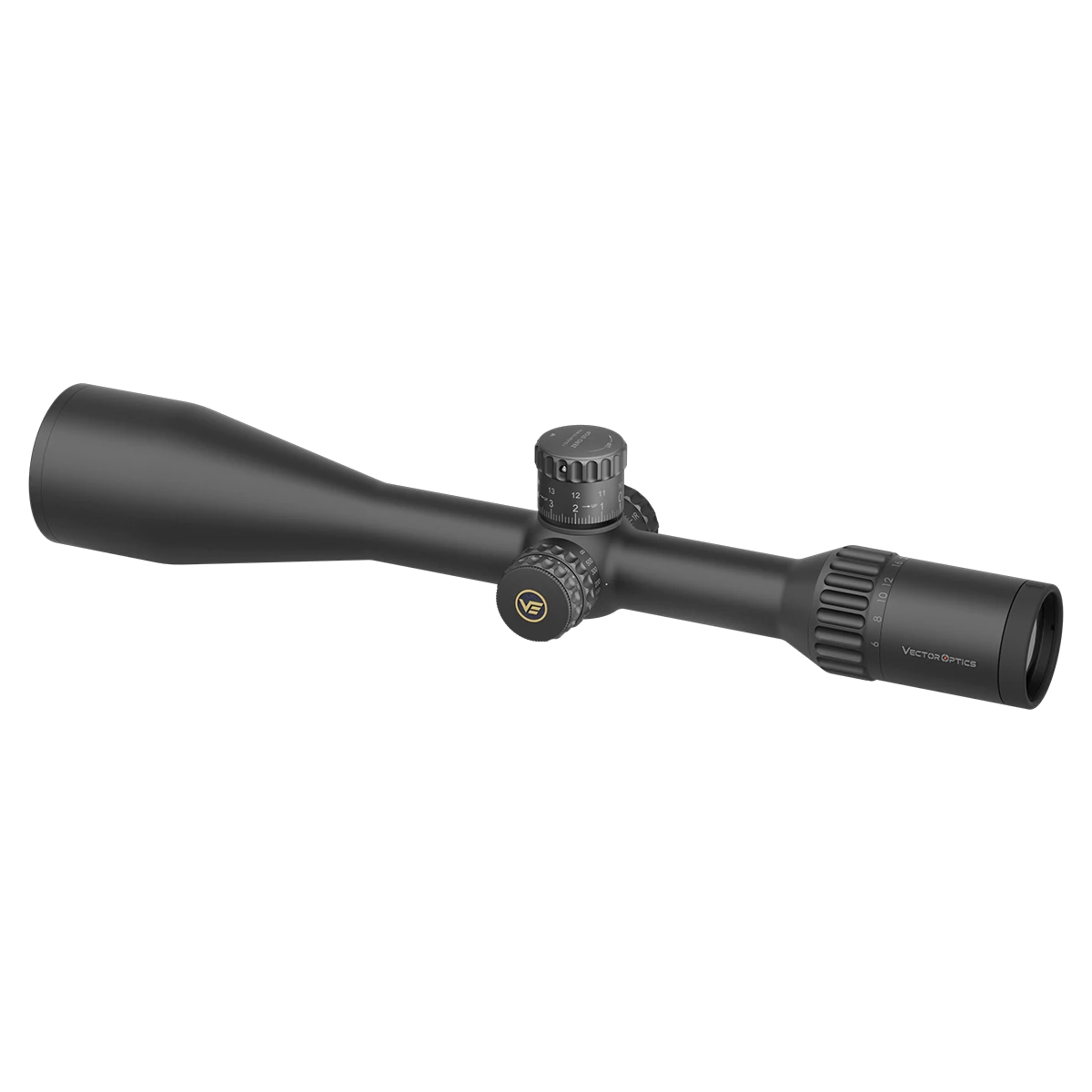 Langstrecken-Zielfernrohr Continental x8 6-48x56 ED MIL mit ED-Glas und fein abgestimmten Bedienelementen für maximale Schusspräzision.