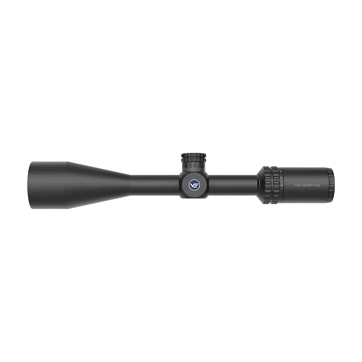 Hugo 6-24x50 SFP Zielfernrohr mit 50 mm Objektivlinse und kompaktem Design für präzises Schießen. Ideal für .22 LR und Varmint-Gewehre.