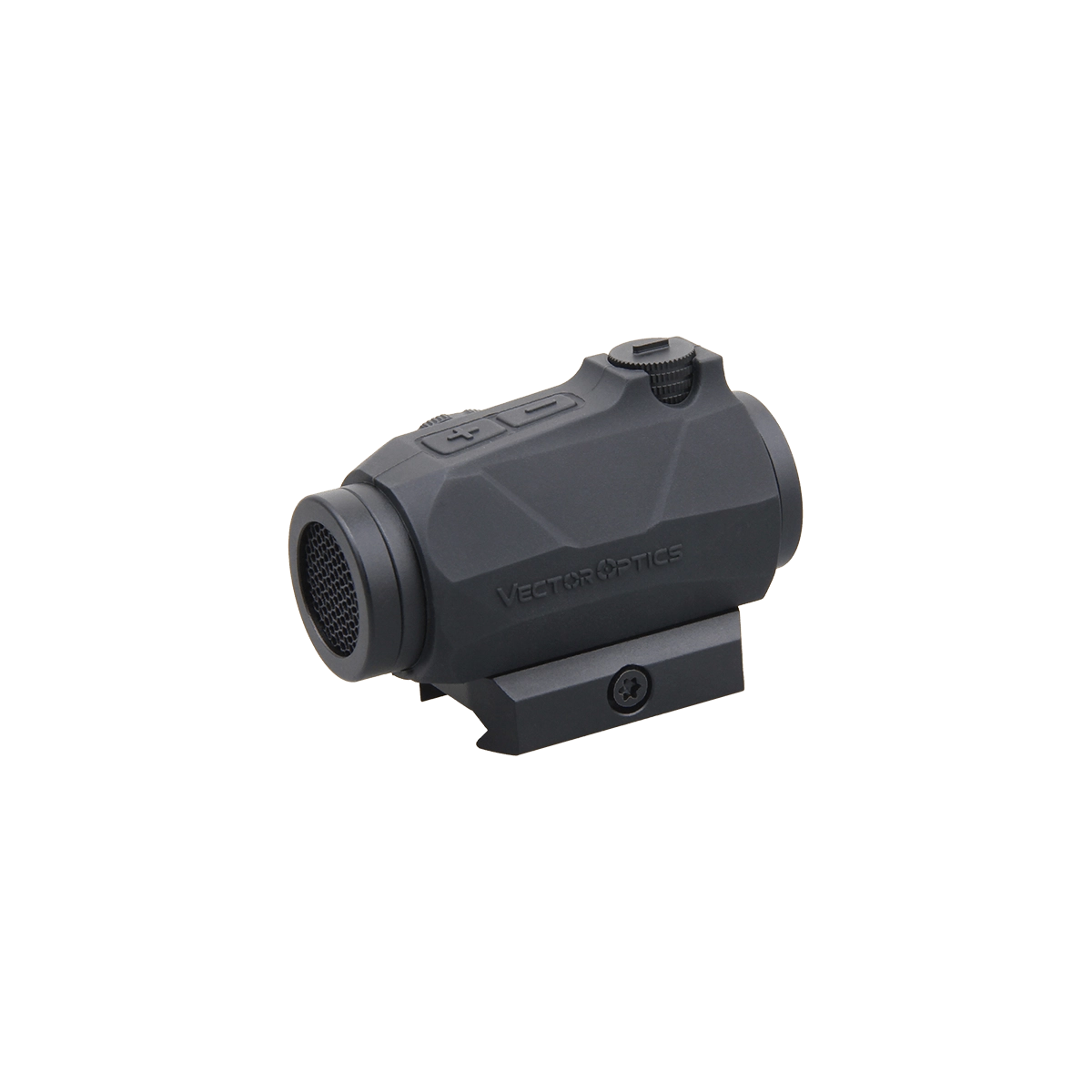 Rückansicht des Maverick IV 1x20 Reflexvisiers mit flacher Montage und robustem Design für den Einsatz auf Waffen.