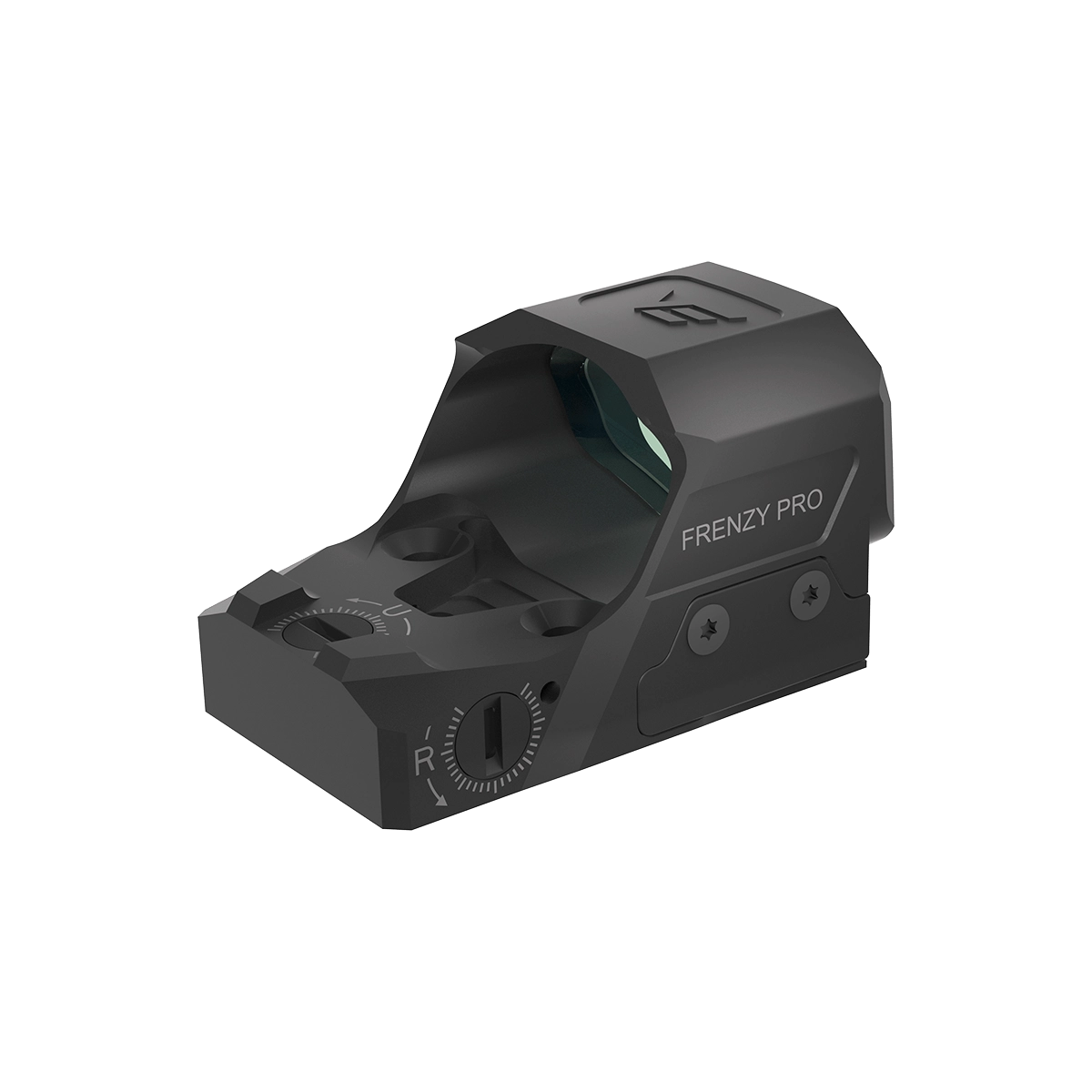 Frenzy-X 1×19×26 GenII - Vector Optics | Kompaktes Red Dot Visier mit offenem Design und seitlicher R-Einstellung für Pistolenmontage.
