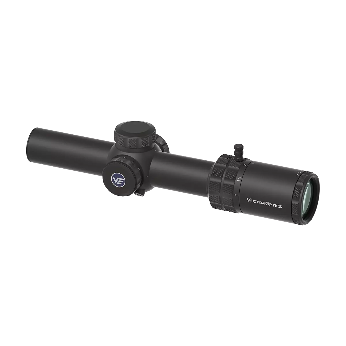 Grizzly 1–6×24i HD Fiber Optik Zielfernrohr mit Vector Optics Logo, geeignet für LPVO-Anwendungen und präzise Zielerfassung.