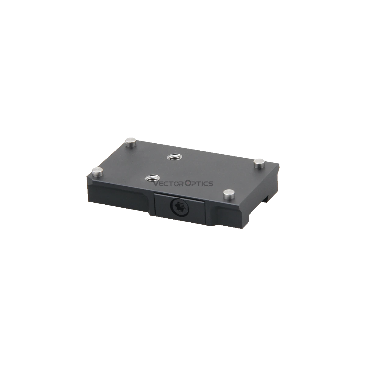 Seitliche Ansicht der niedrigprofiligen Montage TEK auf 11mm Dovetail, passend für Optiken mit TEK Footprint, robust und präzise gefertigt.