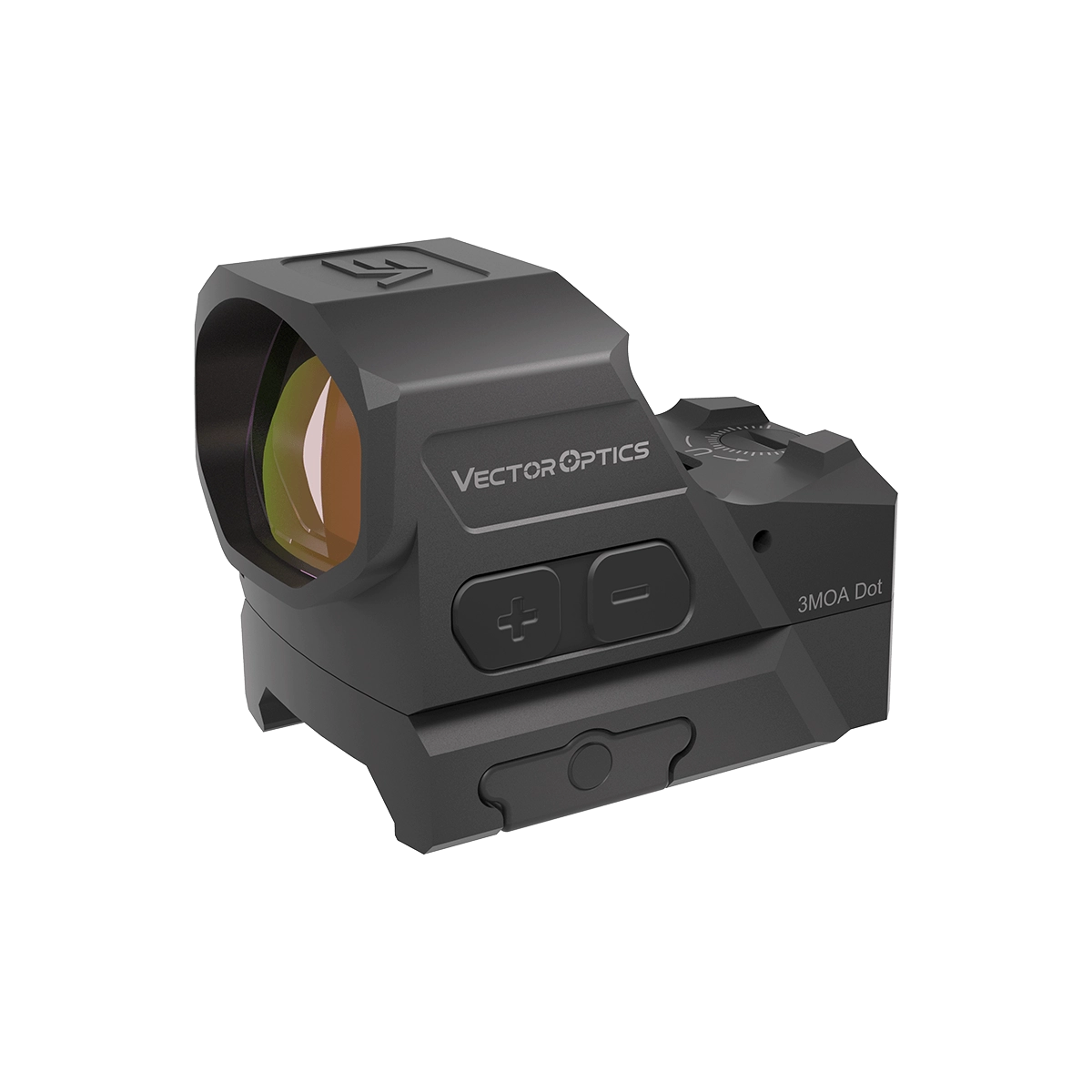 Frenzy-X 1×19×26 GenII - Vector Optics | Red Dot Visier mit 3MOA Punkt, robustem Gehäuse und Bedientasten für präzises Zielen auf Pistolen.