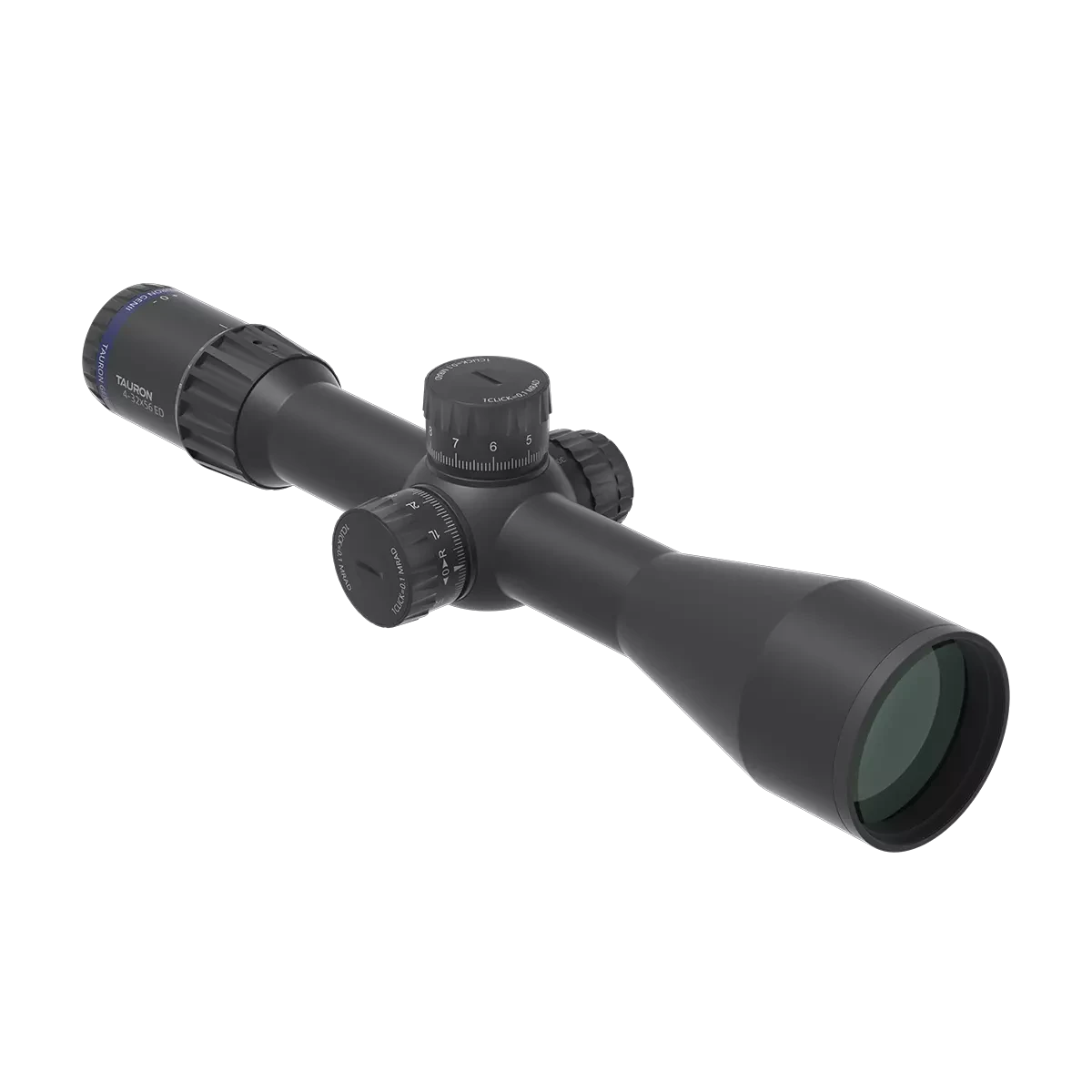 Tauron 4-32x56 ED SFP Zielfernrohr mit ED-Glas und fein einstellbarem Zoom für klare Sicht bei jeder Entfernung und Wetterlage.