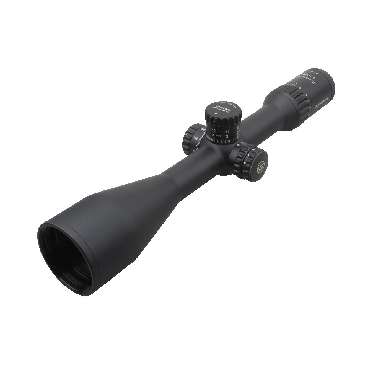 Continental x8 3-24x56 SFP Zielfernrohr mit taktischen Türmen, ideal für Langstreckenschützen dank Zero Stop und Turret Lock.