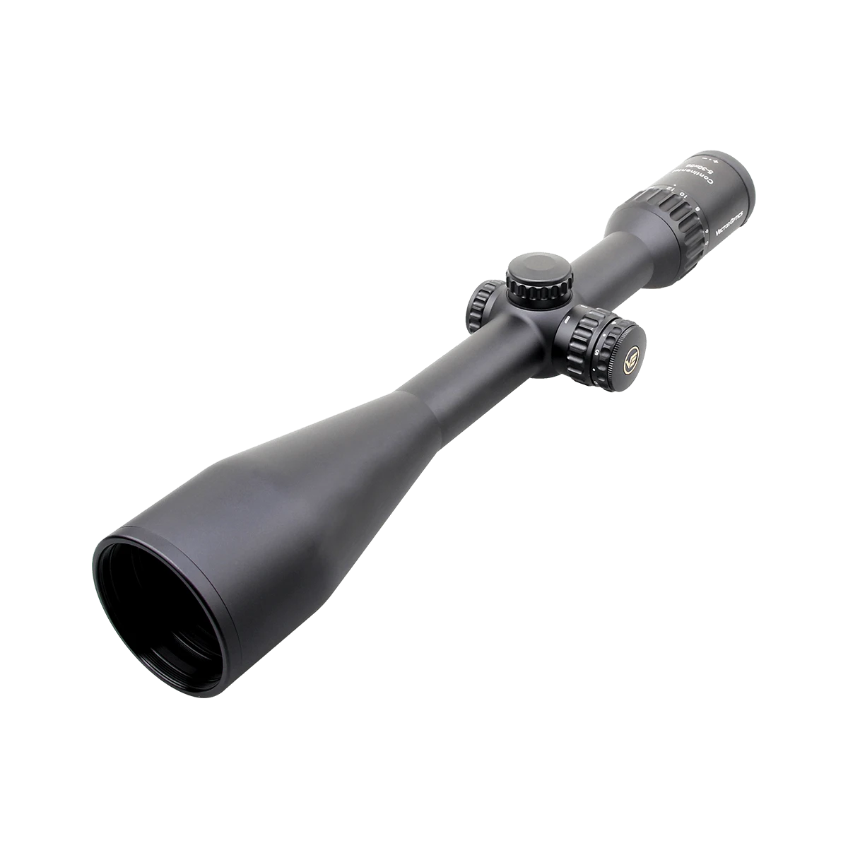 Seitliche Perspektive des Continental x6 5-30x56 SFP Zielfernrohrs mit taktischen Türmen und hochwertiger Optik für präzises Schießen.