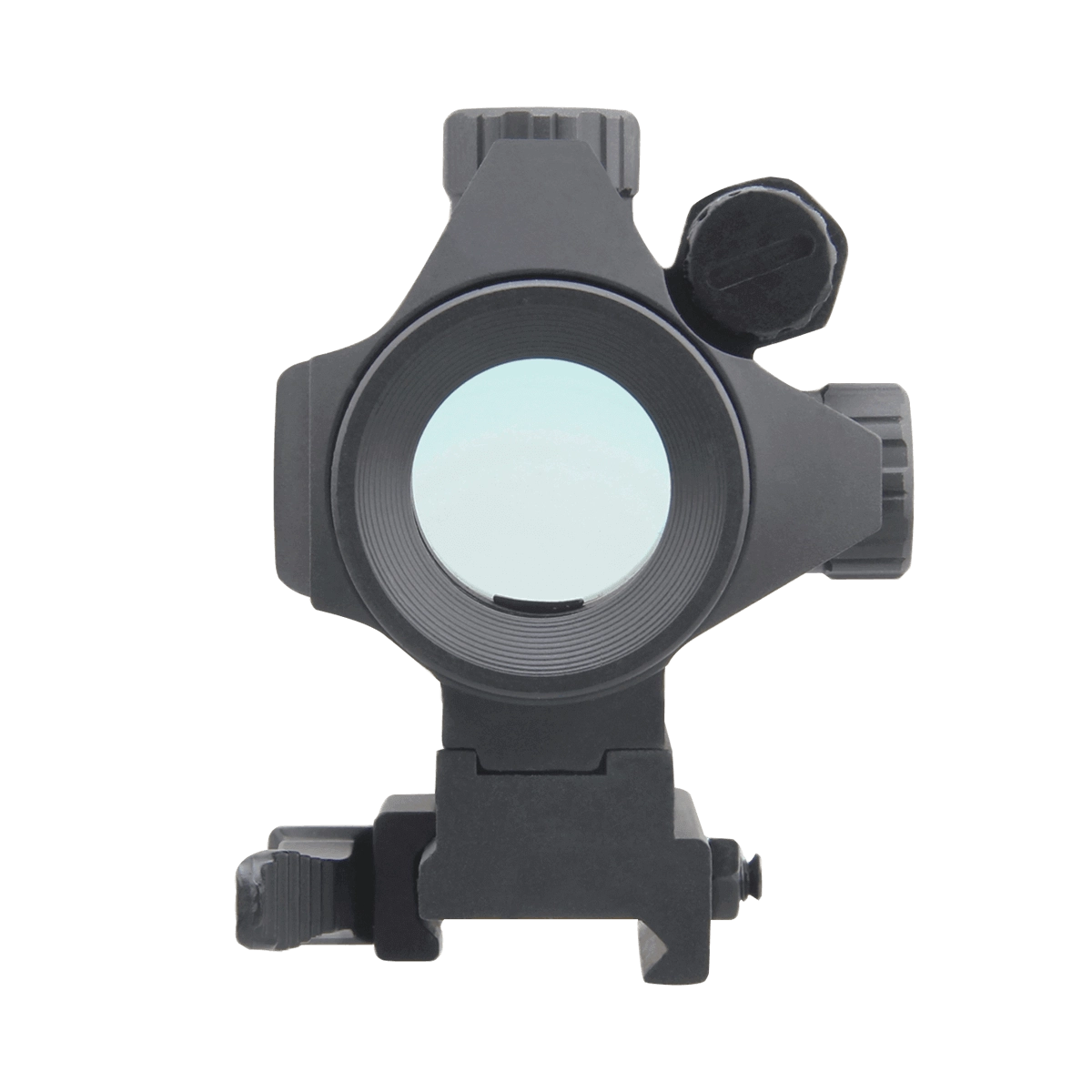 Frontansicht des Nautilus 1x30 Red Dot Visiers mit klarer Optik und robustem Aufbau, perfekt für den Einsatz bei Jagd und Sport.