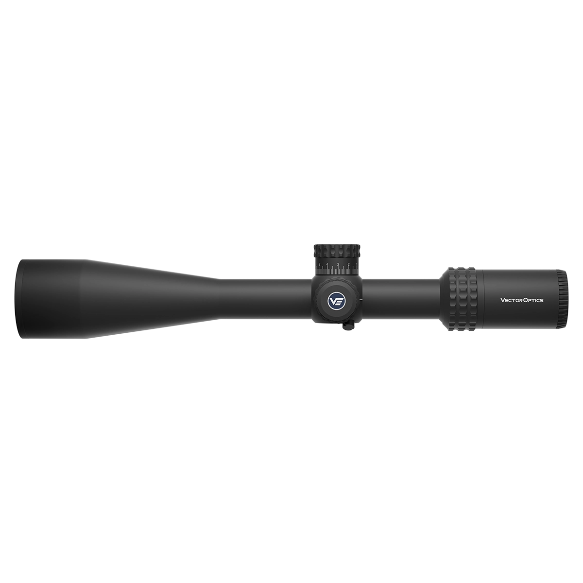 Sentinel-X 10-40x50 Vector Optics Zielfernrohr mit schlankem Design und seitlichem Parallaxenausgleich für präzises Schießen auf weite Distanzen.