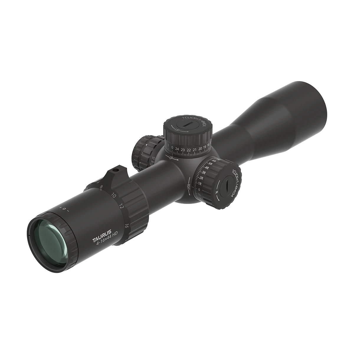 Tauron 4-16x44 HD Zielfernrohr mit fein justierbarem Parallaxenausgleich und FFP-Absehen für höchste Zielgenauigkeit.