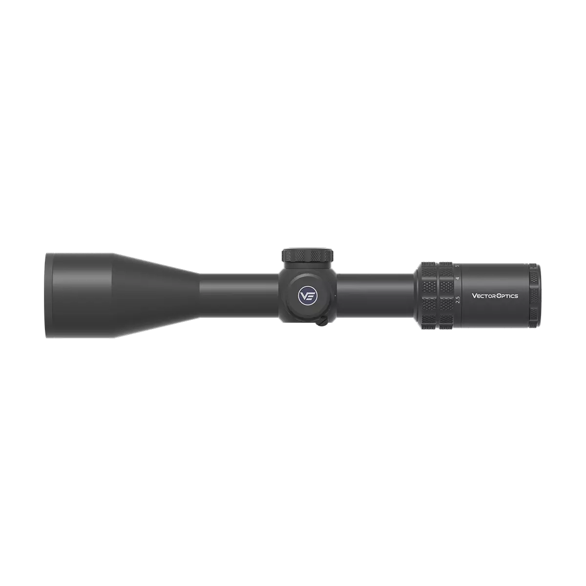 Grizzly 2.5-15x50i Zielfernrohr HD SFP mit 50 mm Objektiv und MIL-Verstellung, Seitenansicht für präzise Zieloptik auf Waffen.