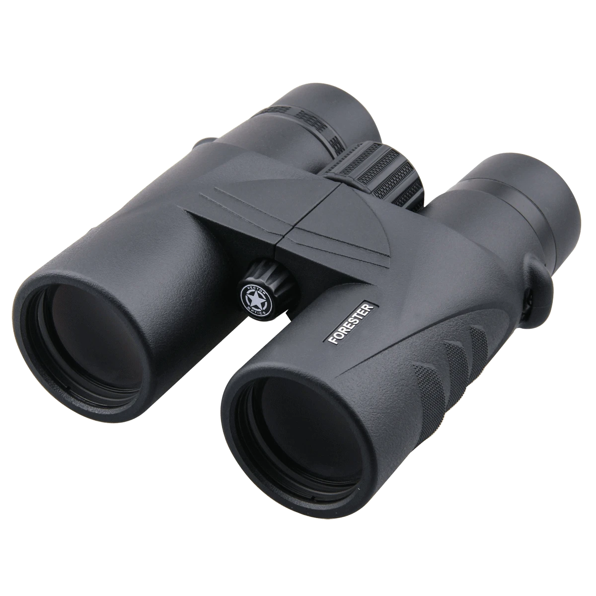 Forester 10x42 (SCBO-02) Fernglas mit gummiertem Gehäuse und mehrfachvergüteten Linsen für klare Outdoor-Sicht. Kompakt, robust und wasserdicht.