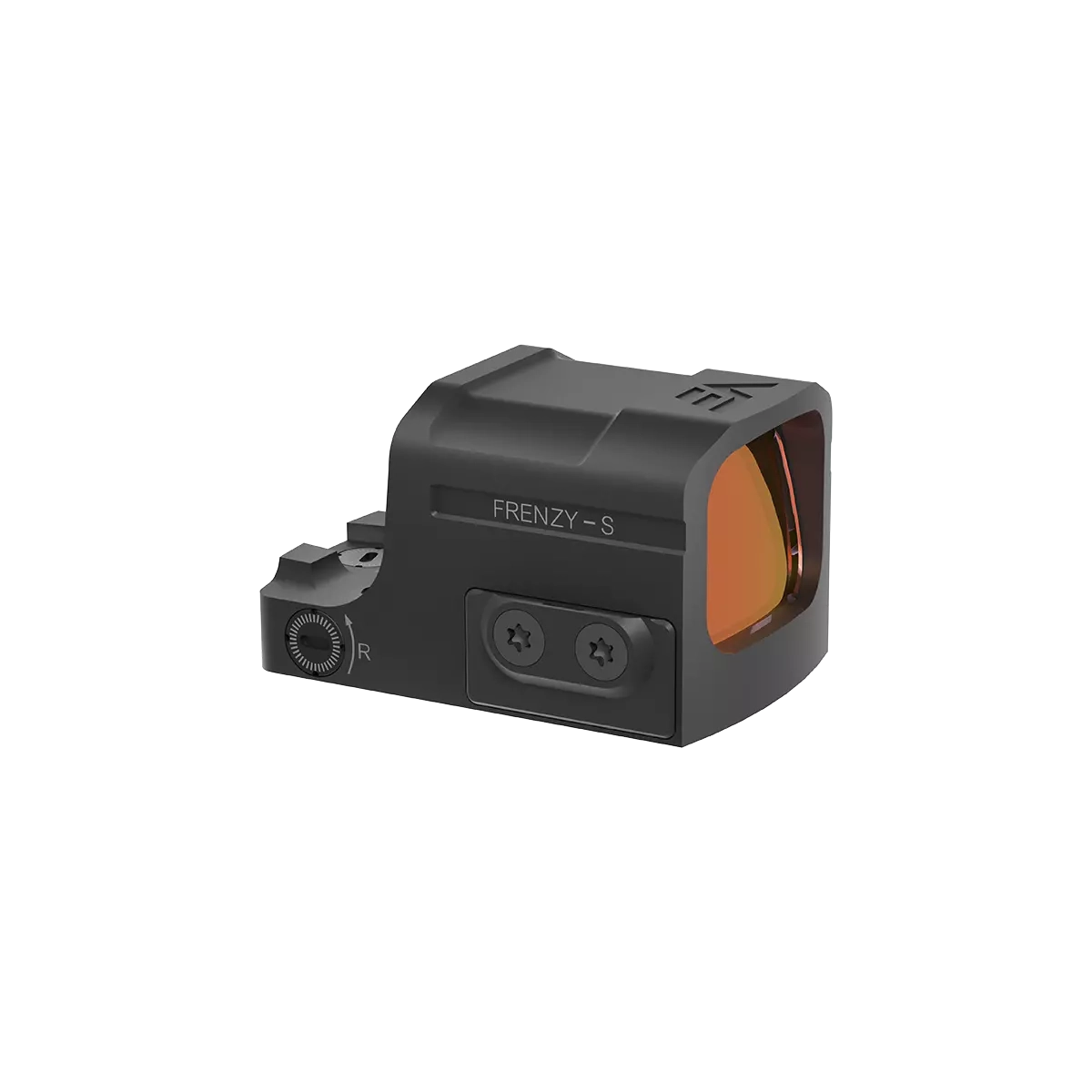 Seitliche Ansicht des kompakten Frenzy-S Red Dot Sight SCRD-68 mit robustem Design, ideal für den täglichen Einsatz auf Kurzwaffen.