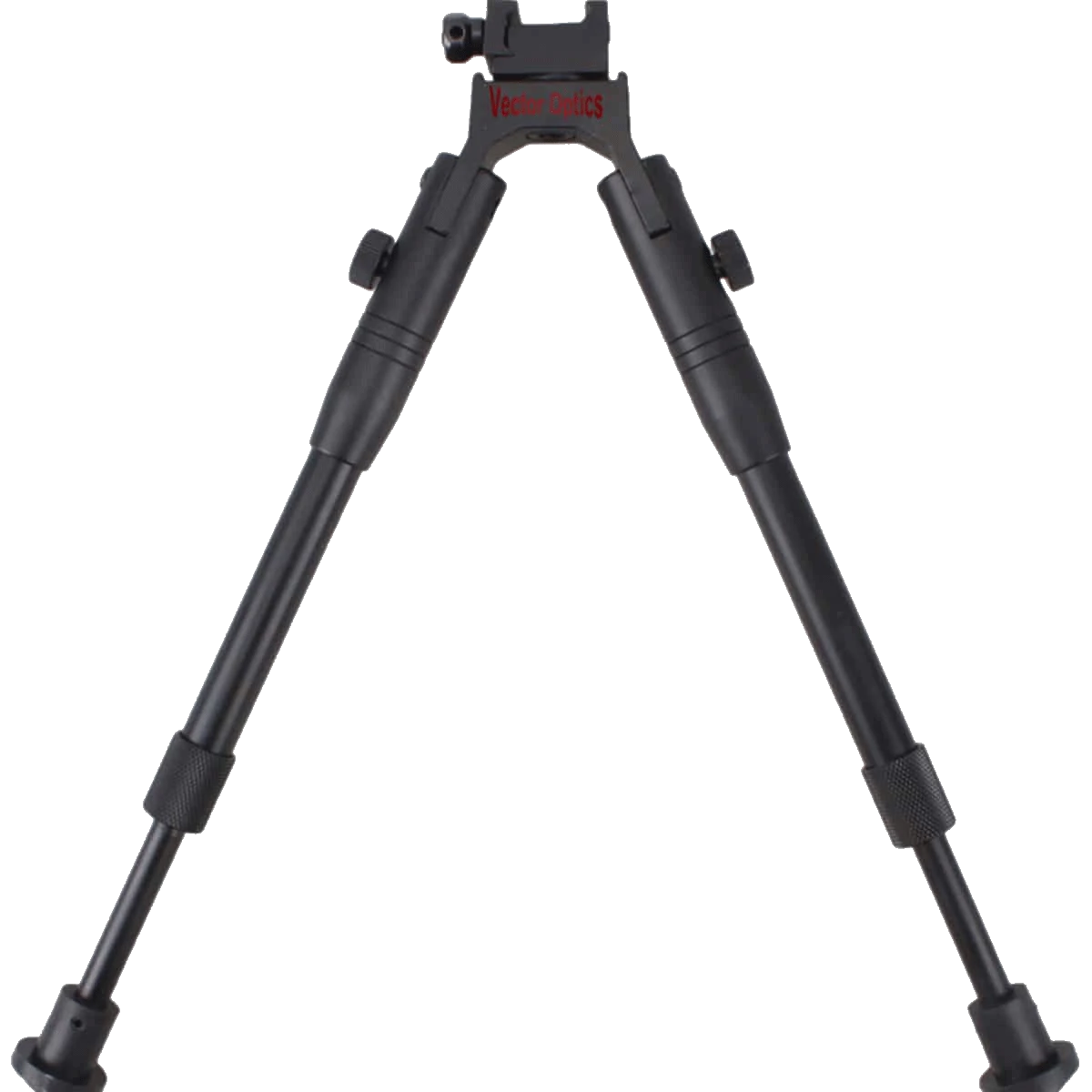 Vector Optics SCBPW-02 Aluminium Zweibein in verlängerter Position, ideal für Jagd und Schießsport mit variabler Höhenverstellung.
