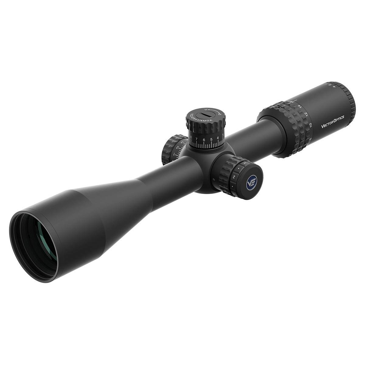 Tauron 4-16x44 SFP SCOL-45 Zielfernrohr mit taktischen Türmen und robustem Gehäuse, perfekt für Sportschützen und Jäger.