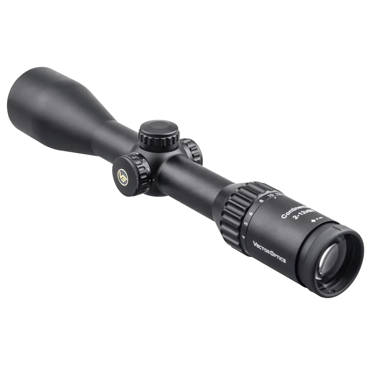 Jagd-Zielfernrohr Continental X6 2–12×50 mit variabler Vergrößerung und SFP VET-10 BDC Absehen für hohe Lichttransmission und Zielgenauigkeit.