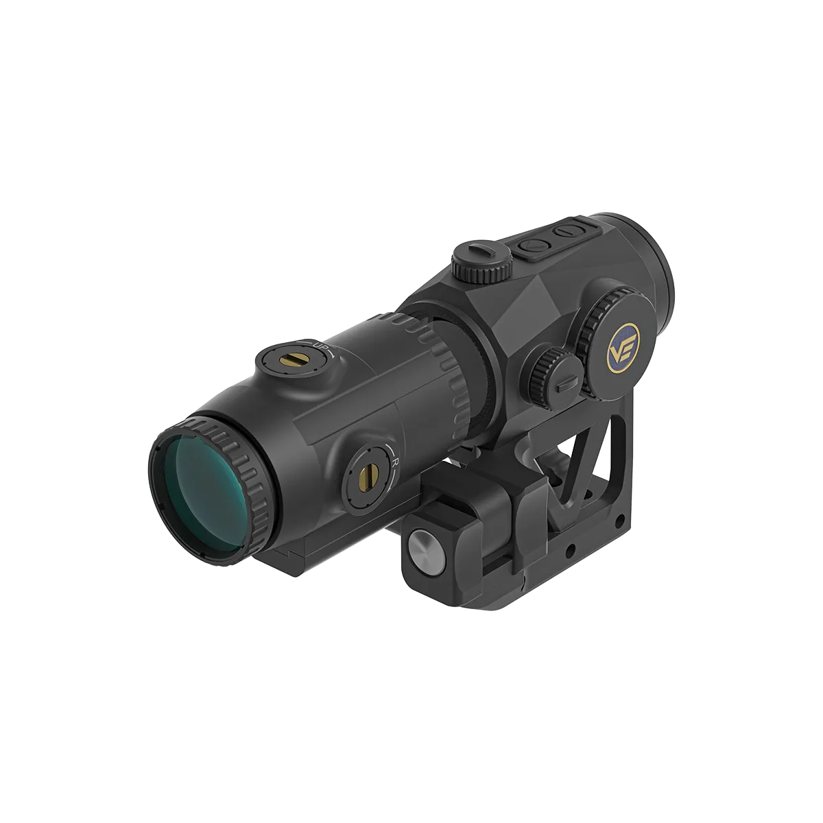 Paragon Magnifier mit Flip-Montage für Scrapper Red Dot, ideal für flexible Zielerfassung auf AR-Plattformen.