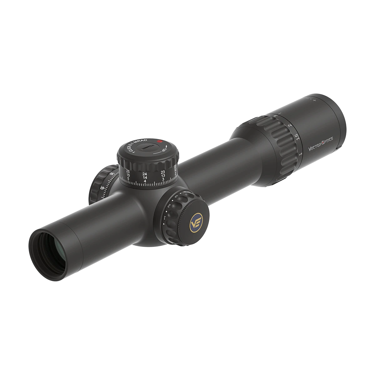 Continental x10 1-10x28 Zielfernrohr für Jagd & Taktik mit FFP-Absehen, robustem Gehäuse und präziser Verstellung für Langwaffen.