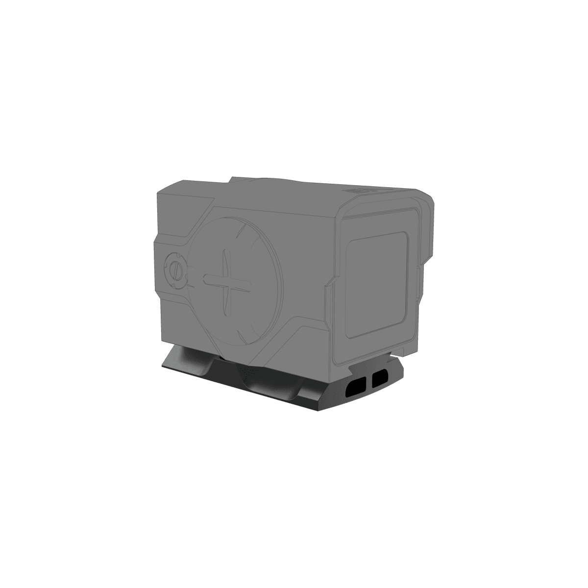 MOJ RMR auf VOD ACRO Adapter montiert unter einem ACRO-kompatiblen Rotpunktvisier, ideal für taktische Anwendungen.