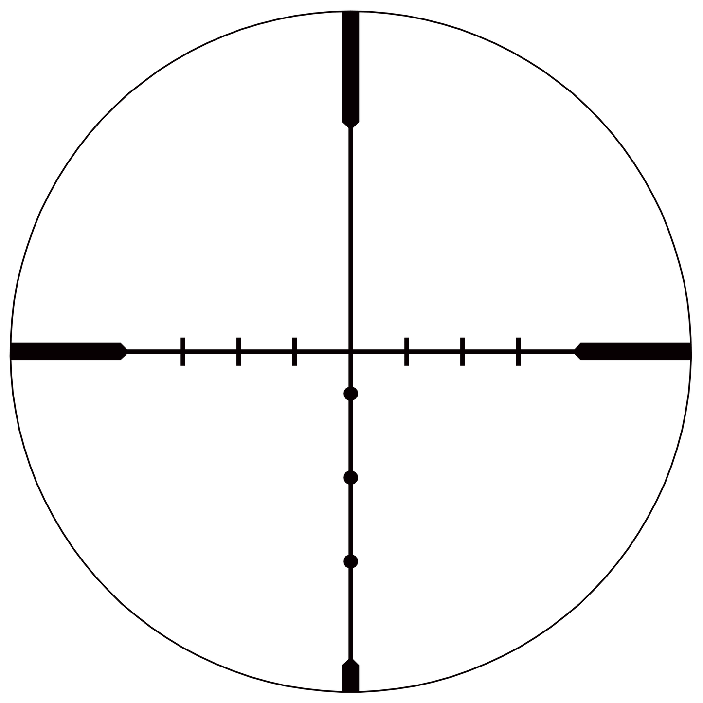 Absehen-Design des Hugo 4-16x44 SFP SCOL-29 Zielfernrohrs mit feiner Skala für präzise Zielerfassung bei HFT und Jagd.
