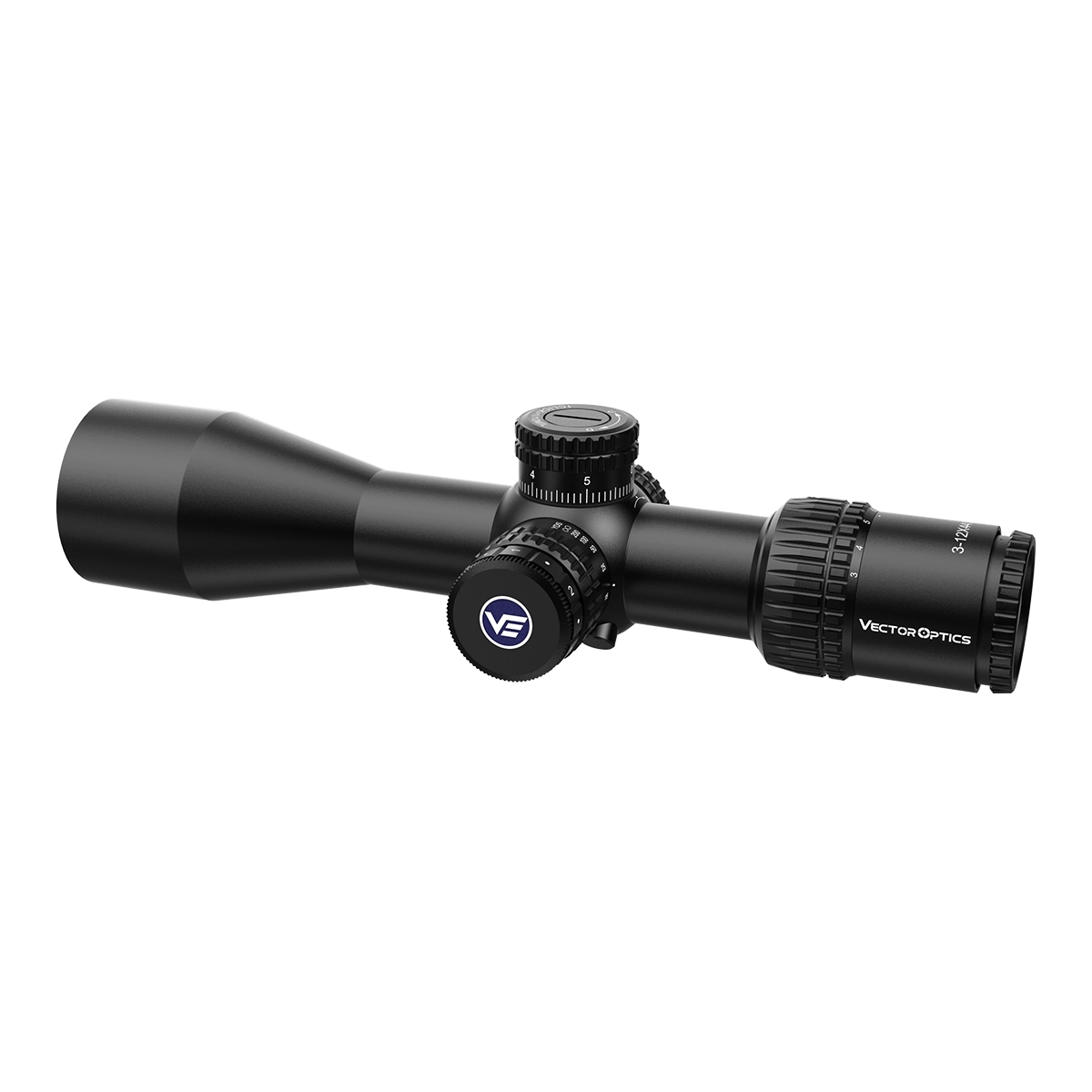 Veyron 3–12×44 IR Zielfernrohr – kompaktes Zielfernrohr mit 243 mm Länge und robustem Gehäuse für den Einsatz auf Jagd- und Sportwaffen.