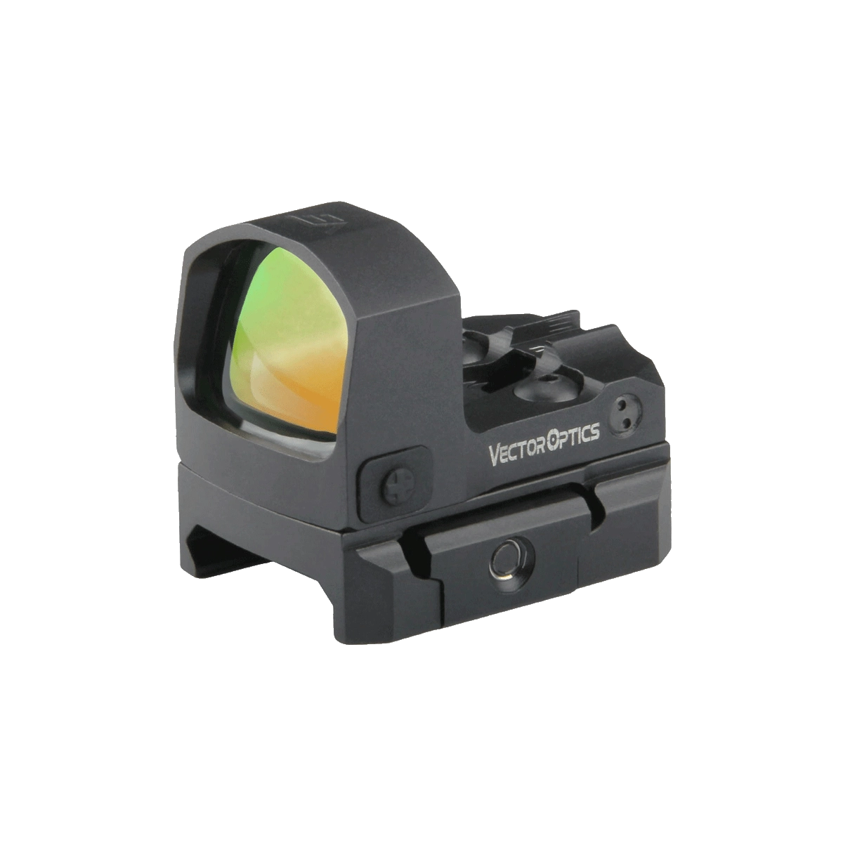 Frenzy-S 1x17x24 Red Dot Sight mit robustem Aluminiumgehäuse und grün beschichtetem Objektiv, ideal für Pistolenmontage.