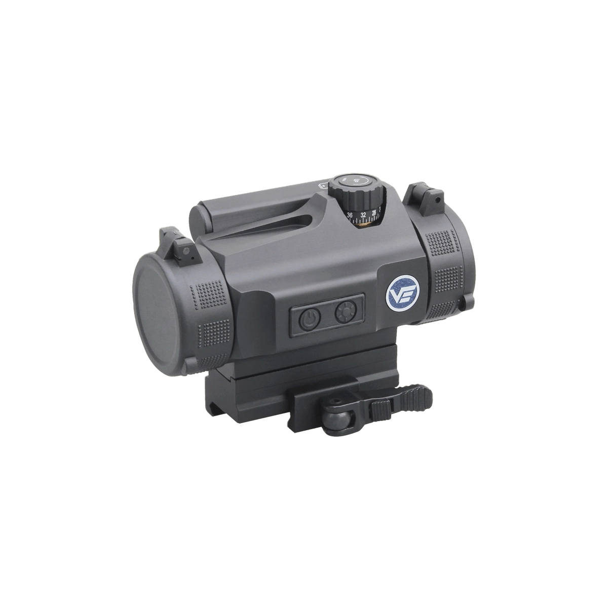 Nautilus 1x30 Schnellverschluss Red Dot Visier mit kompaktem Design und automatischer Helligkeit, ideal für AR Waffenmontage.