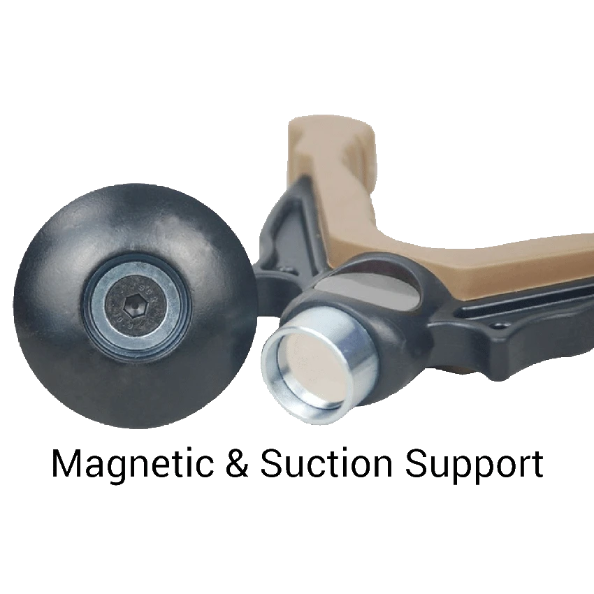 Magnet- und Saugnapfhalterung des Bipod RSGR-05 - Vector Optics LIT V Mount für sicheren Halt der Waffe bei der Jagd.