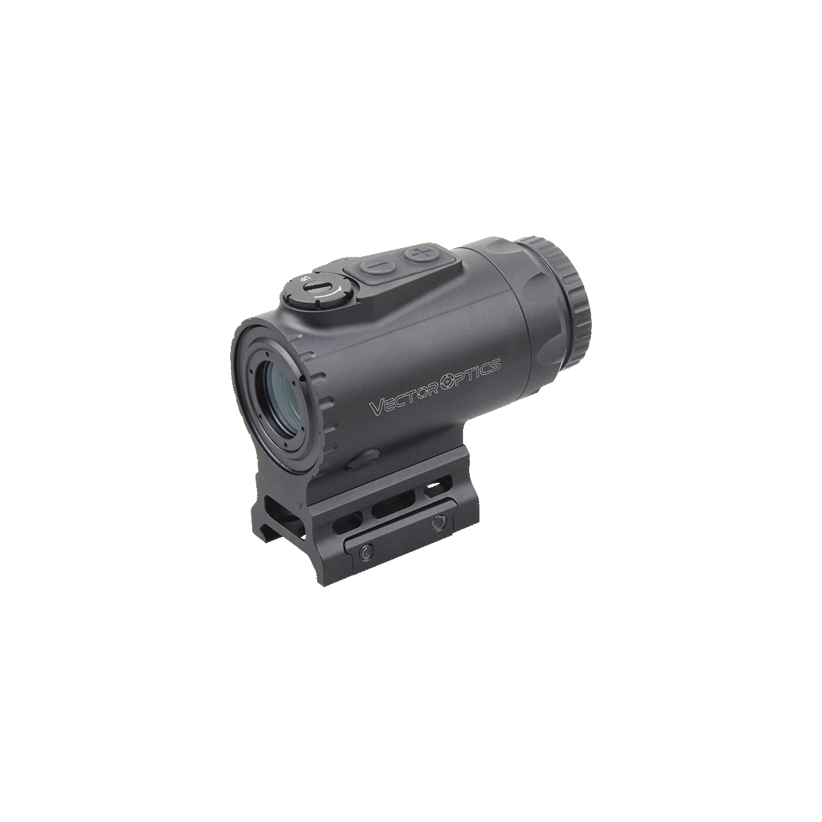 Prismenvisier 1x16 Micro Paragon - 1x16 Scope mit robustem Gehäuse und IP67-Schutz, ideal für CQB und Jagd, Seitenansicht links.
