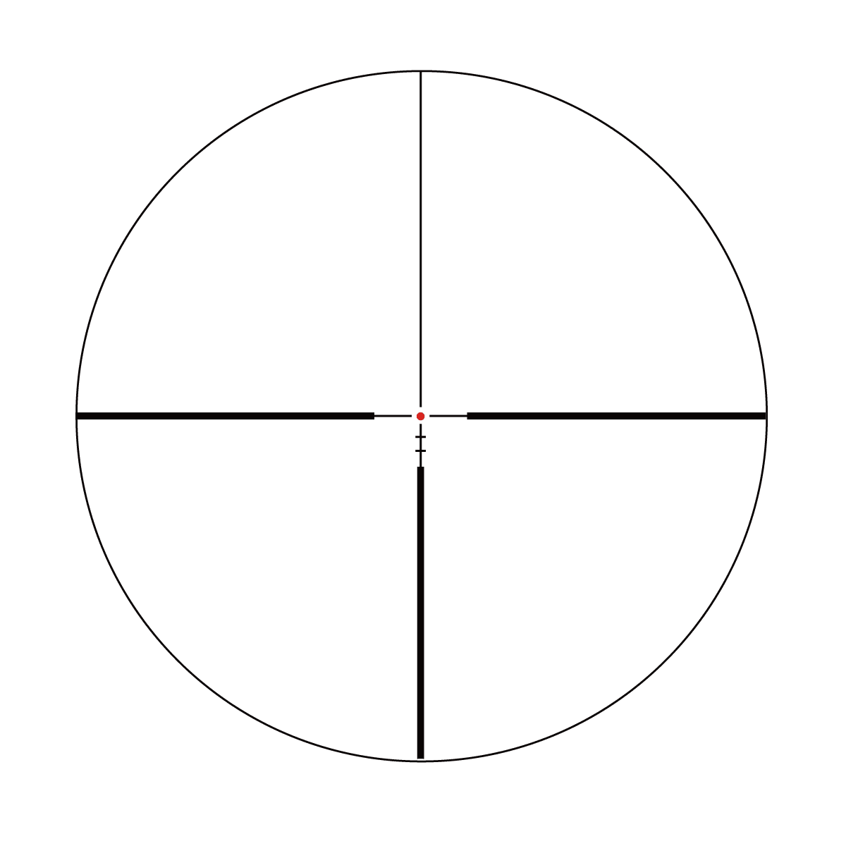 VET-10 BDC-Absehen des Vector Optics Continental x8 2-16x50 SFP mit feinem roten Zielpunkt für präzises Schießen auf weite Distanzen.