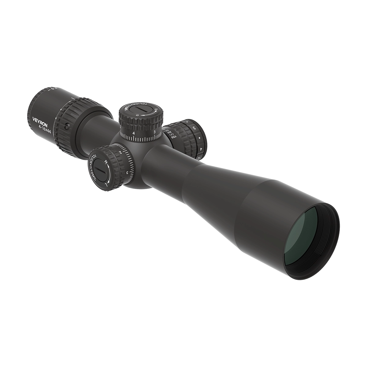 Veyron 4-16x44IR Zielfernrohr SCOL-48 mit robuster Bauweise, ideal für Sportschützen und taktische Anwendungen.